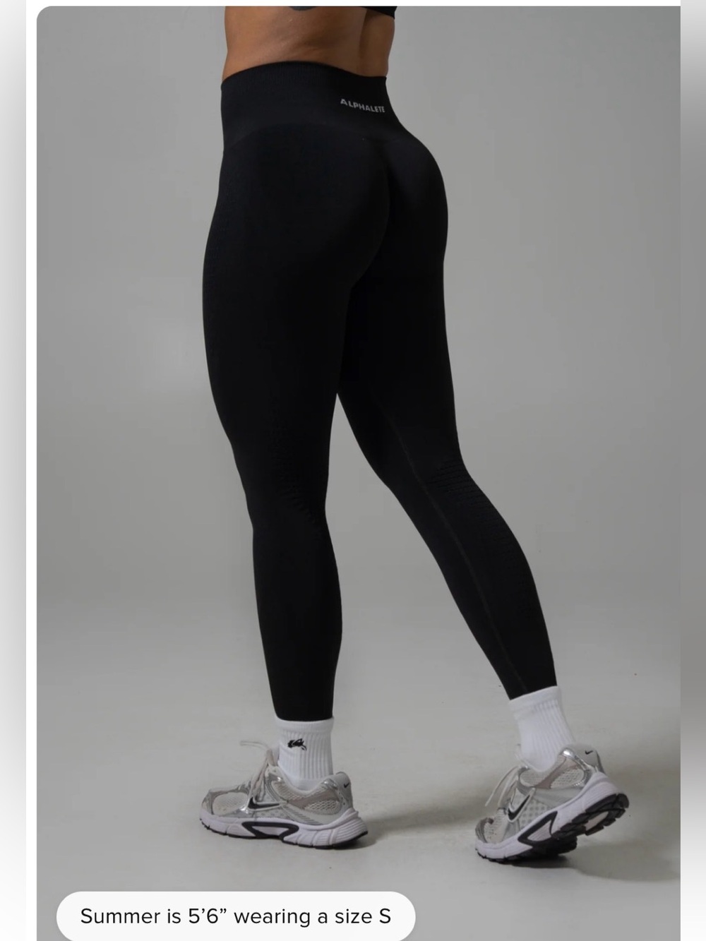 Women’s Alphalete Amplify Compression Contour Black Legging - Picture 5 of 5